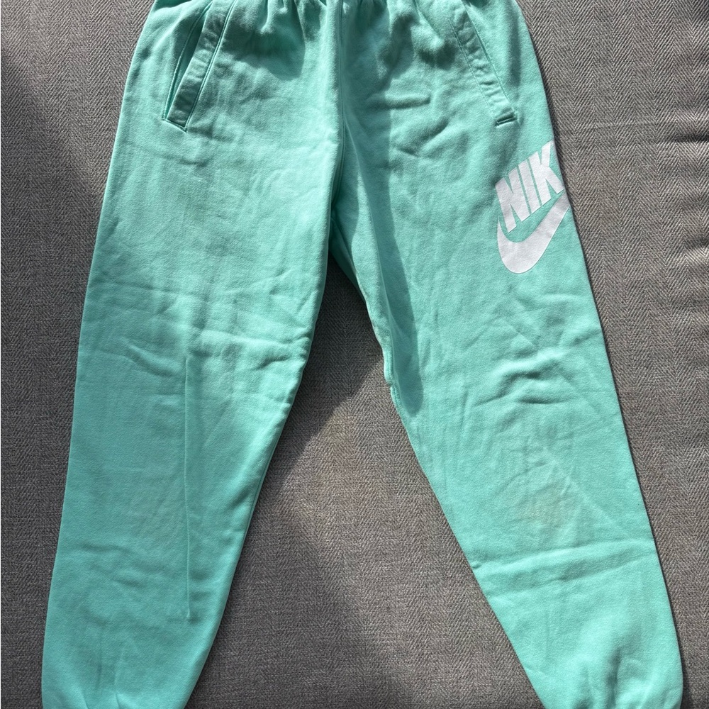 Nike Kids Teal joggers- size L